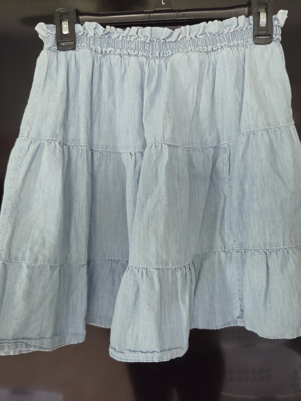 SO Light Blue Tiered Skater Skirt